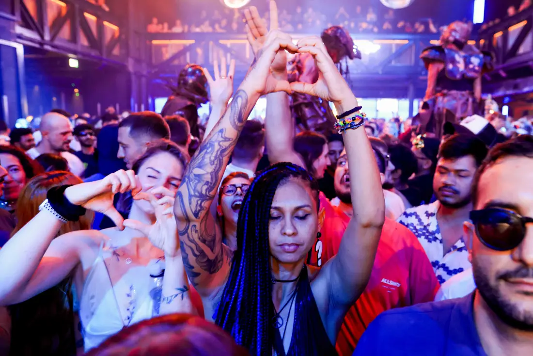 Hands up on the dancefloor at Solace.